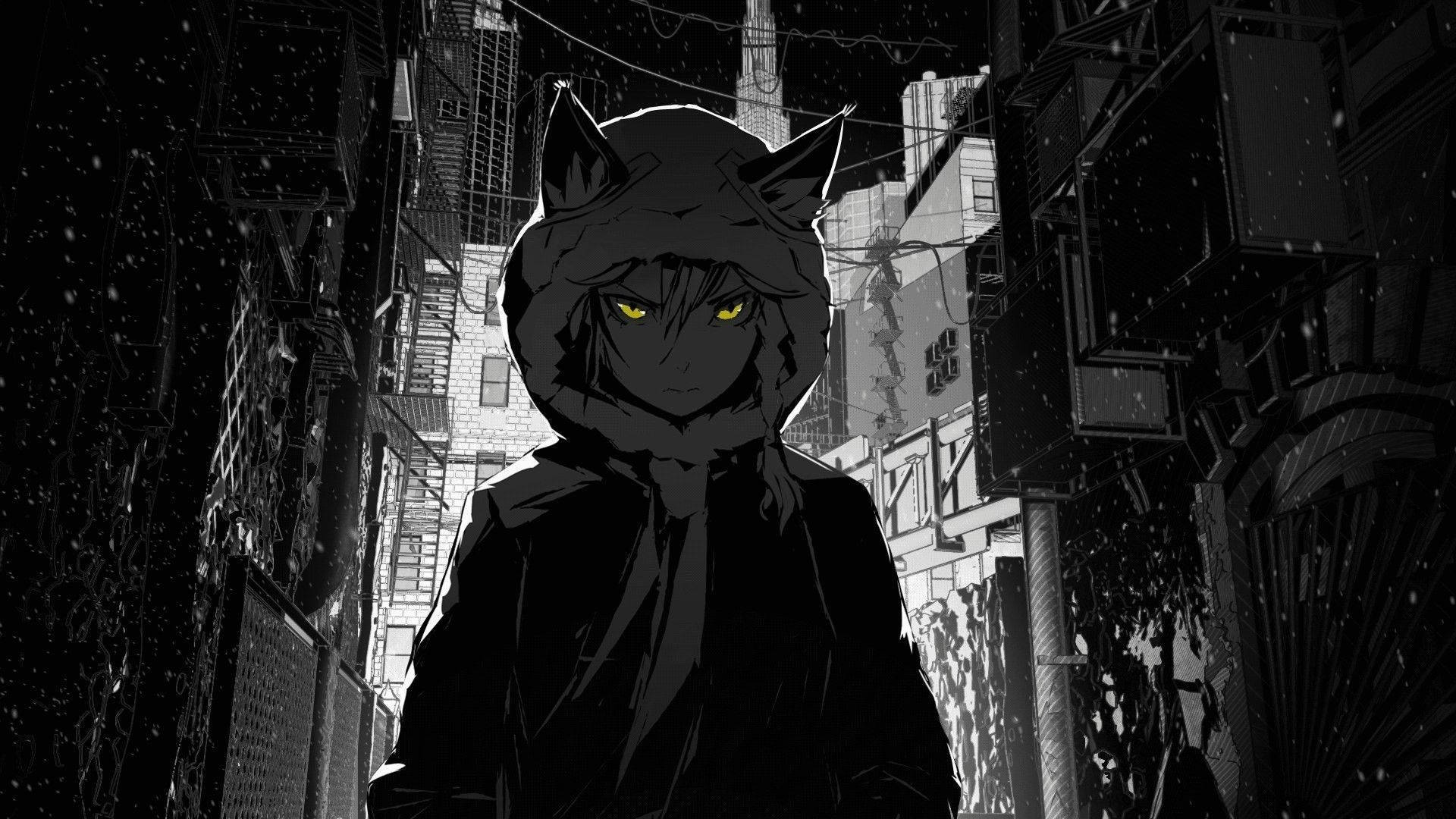 Dark Anime Yellow-eyed Boy Wallpaper