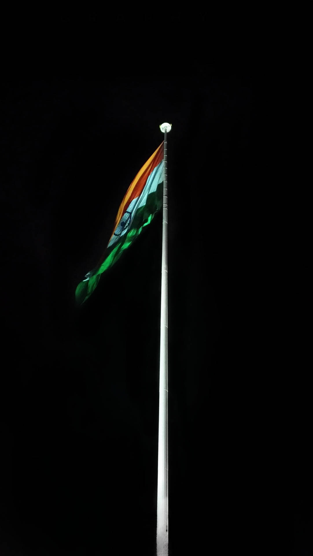 Download Dark Background Indian Flag Mobile Wallpaper 