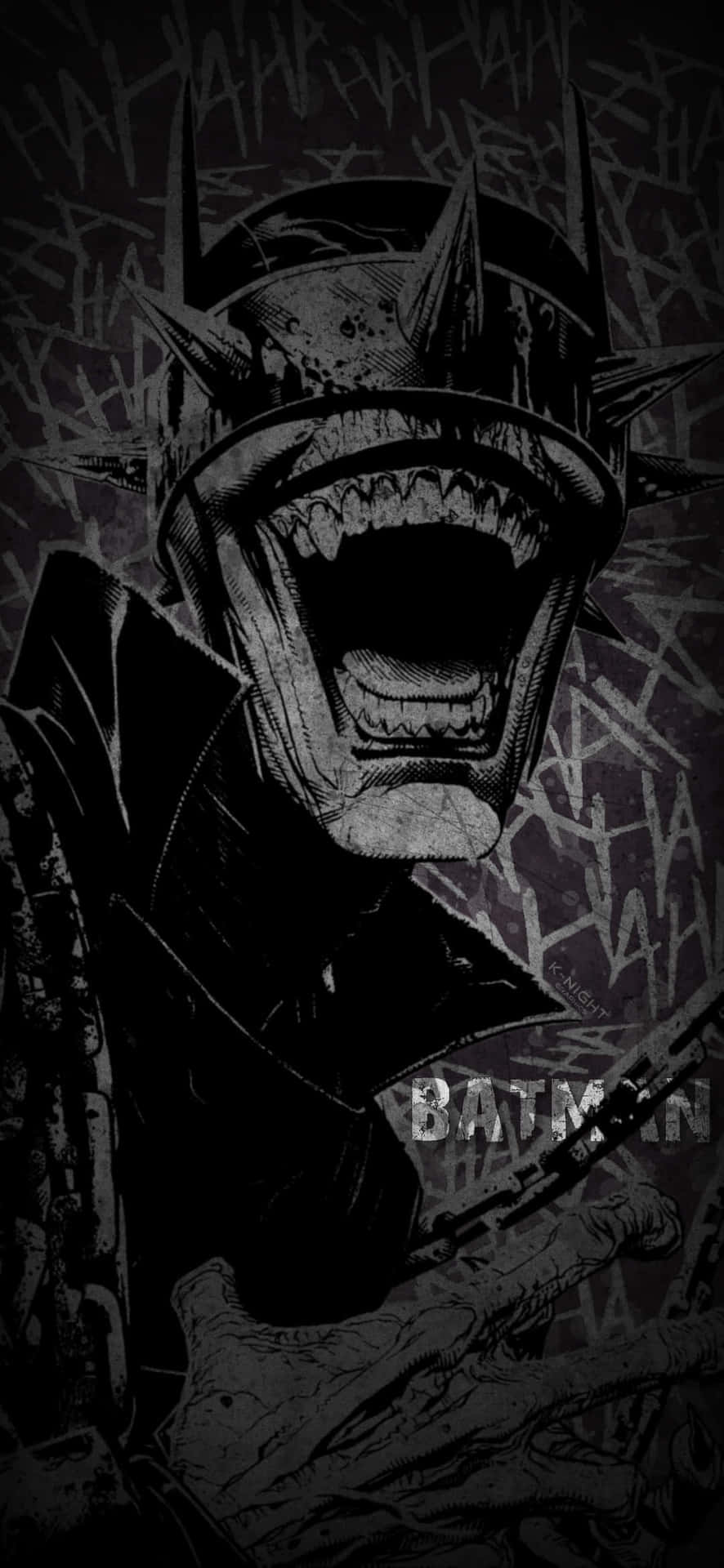 Dark_ Batman_ Laughs_ Profile Wallpaper