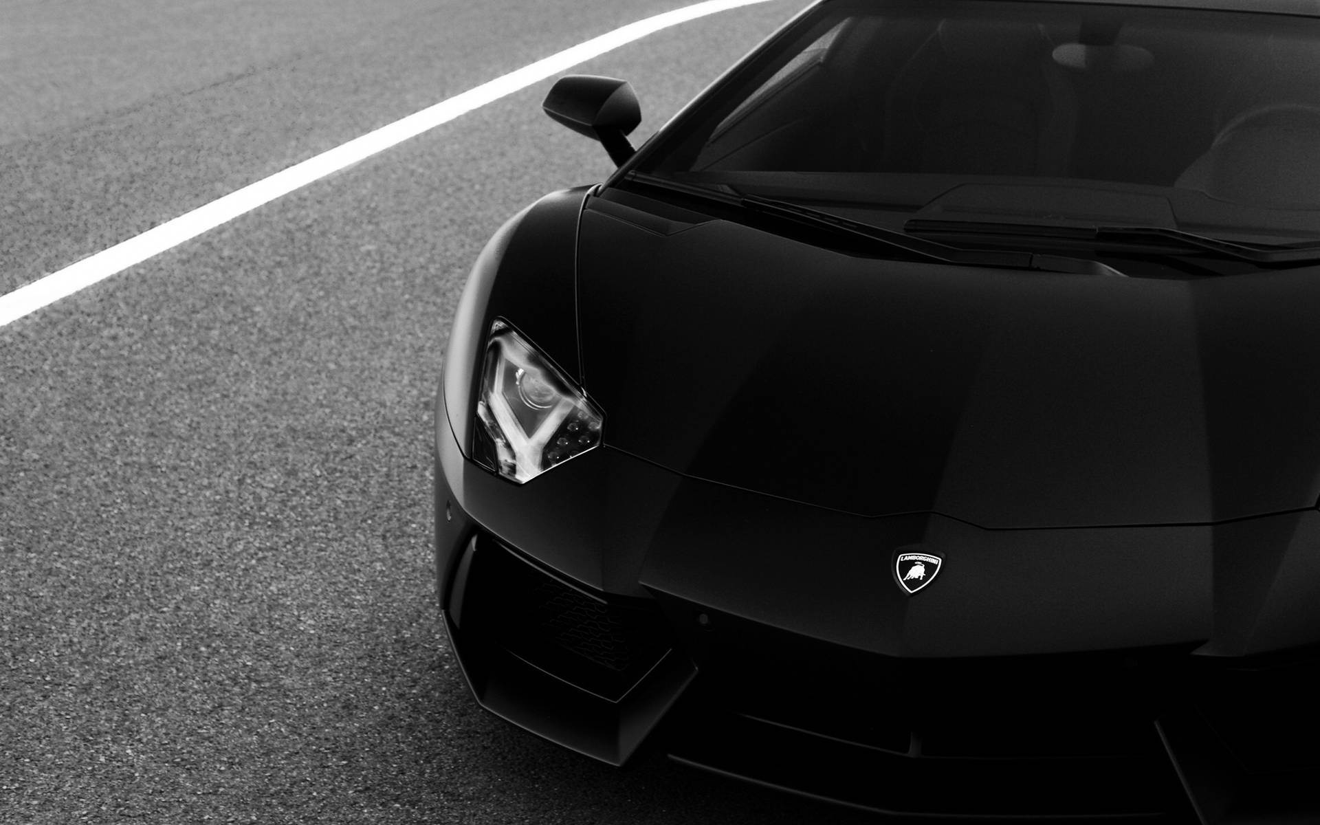 Dark Black Lamborghini Wallpaper