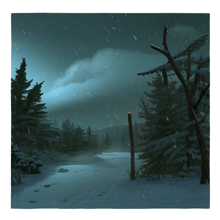 Dark Blizzard Night Png Yfq41 PNG