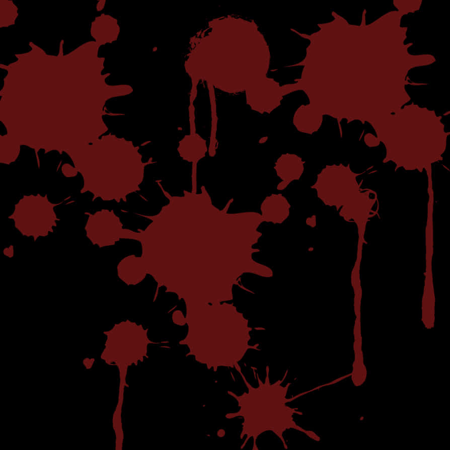 Dark Blood Splatter Pattern PNG