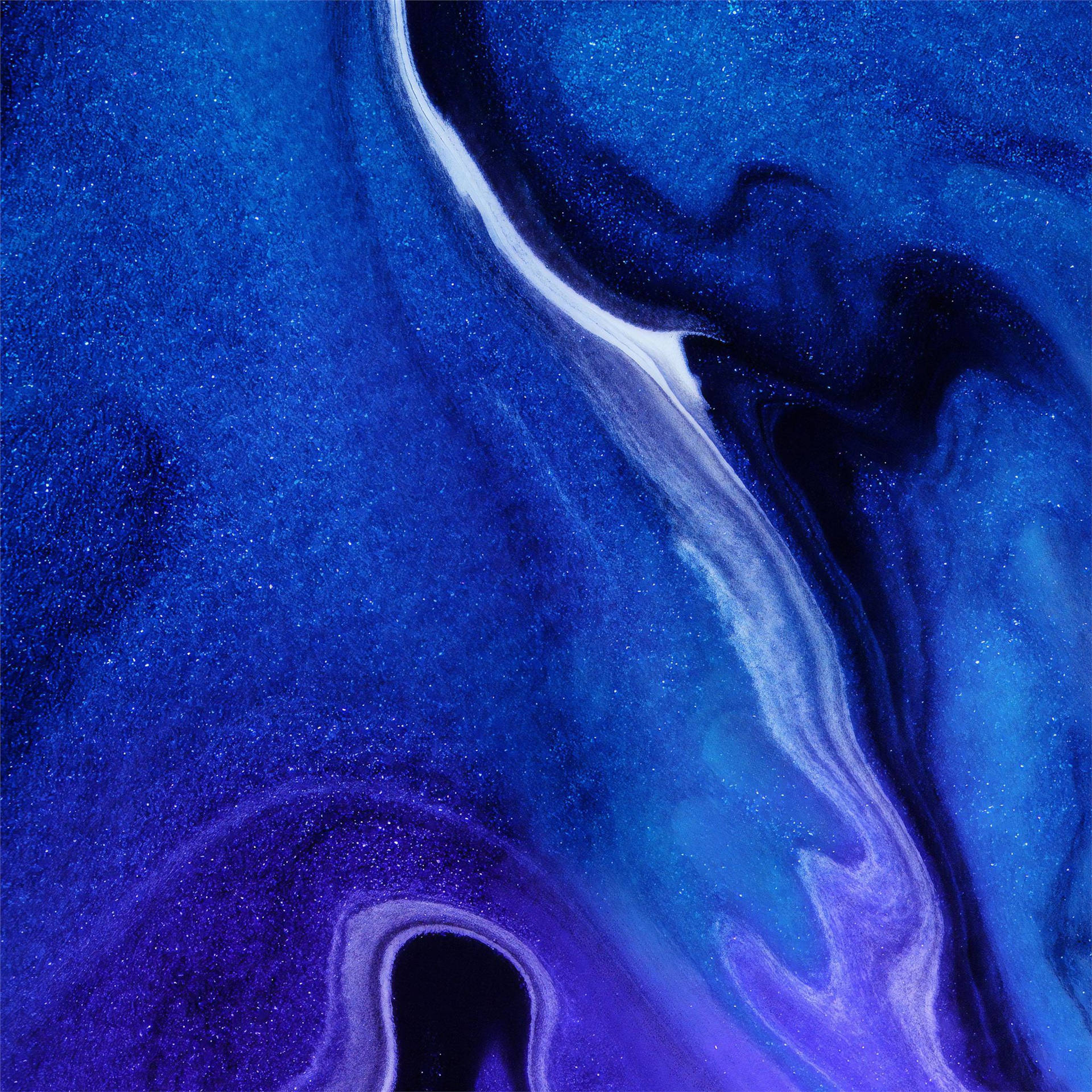 Dark Blue Aesthetic Liquid Art Wallpaper