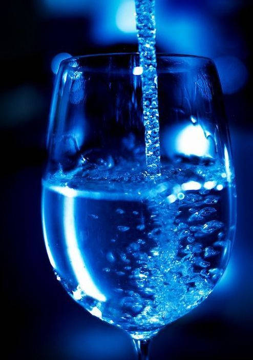 Dark Blue Aesthetic Tumblr Glass Of Water Wallpaper