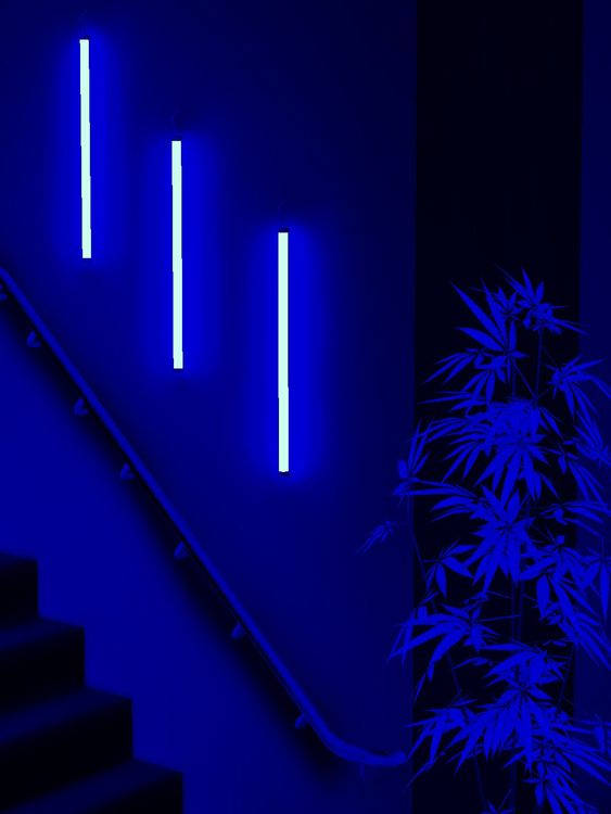Dark Blue Aesthetic Tumblr Stairs Wallpaper