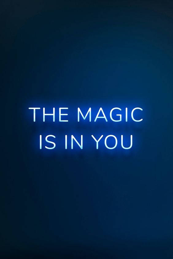 Dark Blue Aesthetic Tumblr The Magic Is In You Wallpaper