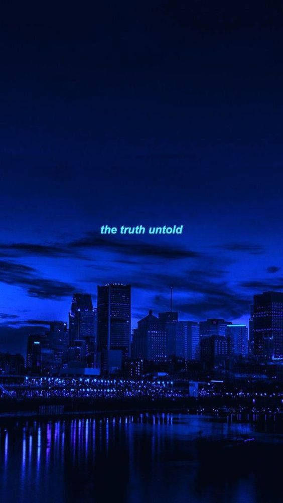 Dark Blue Aesthetic Tumblr Truth Untold Sfondo