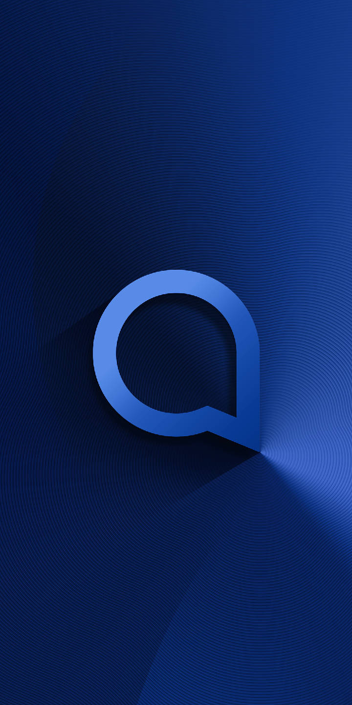 Dark Blue Alcatel Logo  Wallpaper