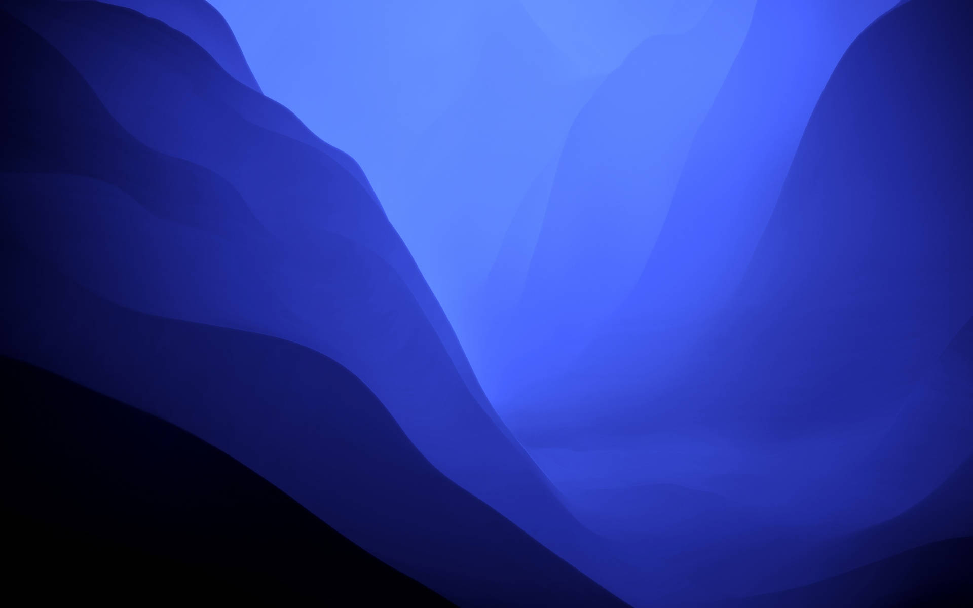 Download Dark Blue Background Mac OS Monterey Gradient Wallpaper |  