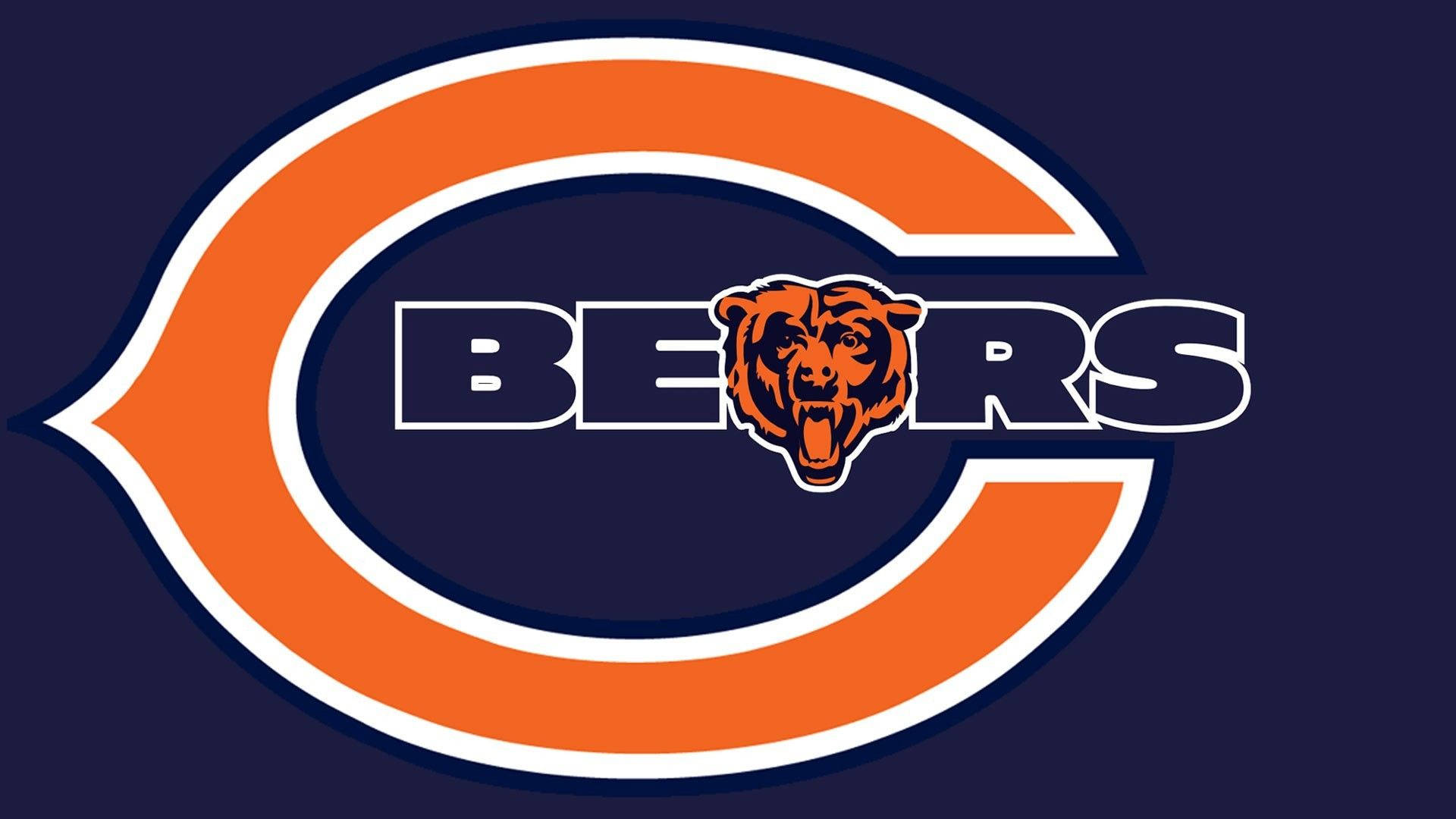 Show your support with Chicago Bears Dark Blue Wallpaper Wallpaper