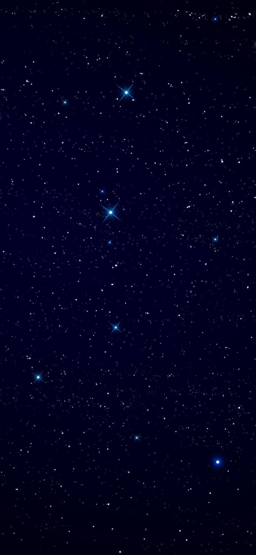 Illuminated picture Navy blue galaxy