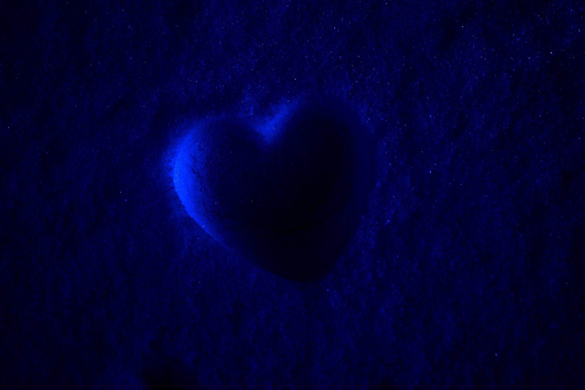 Dark Blue Heart Picture