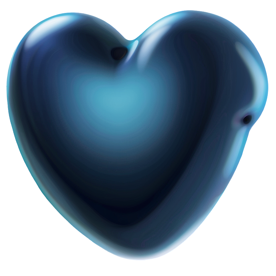 Dark Blue Heart Emoji Png 48 PNG