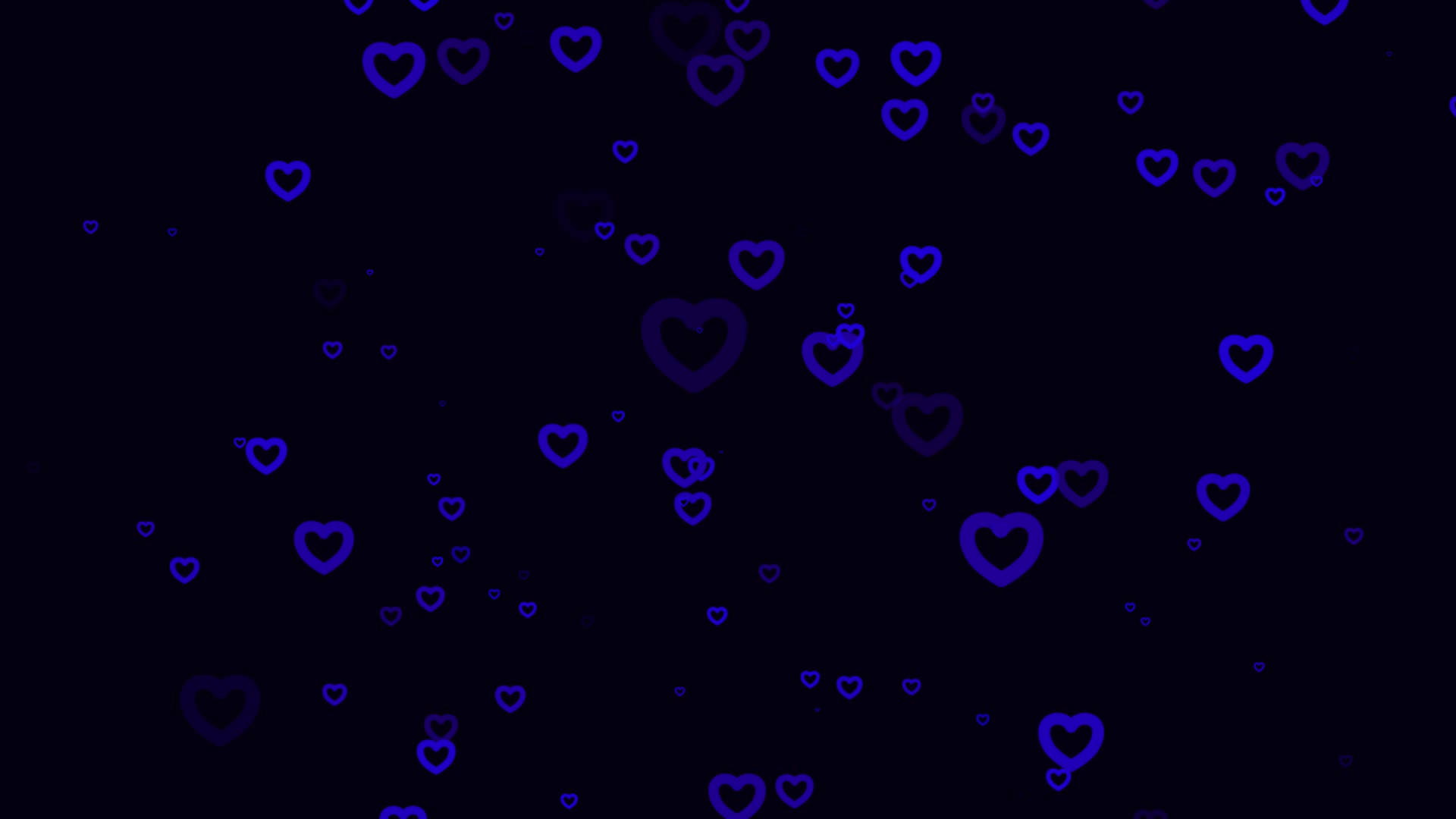 Dark Blue Heart Pattern Wallpaper