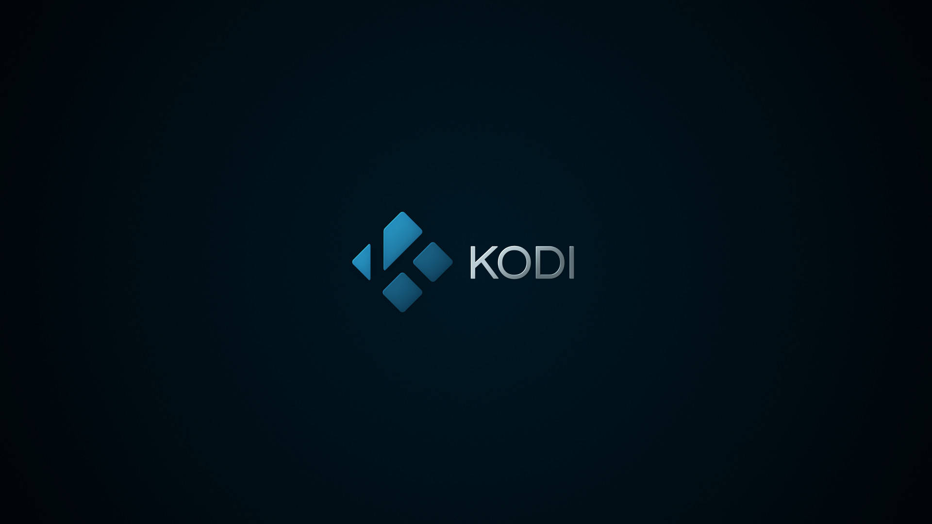 Mörkblåminimalistisk Kodi Wallpaper