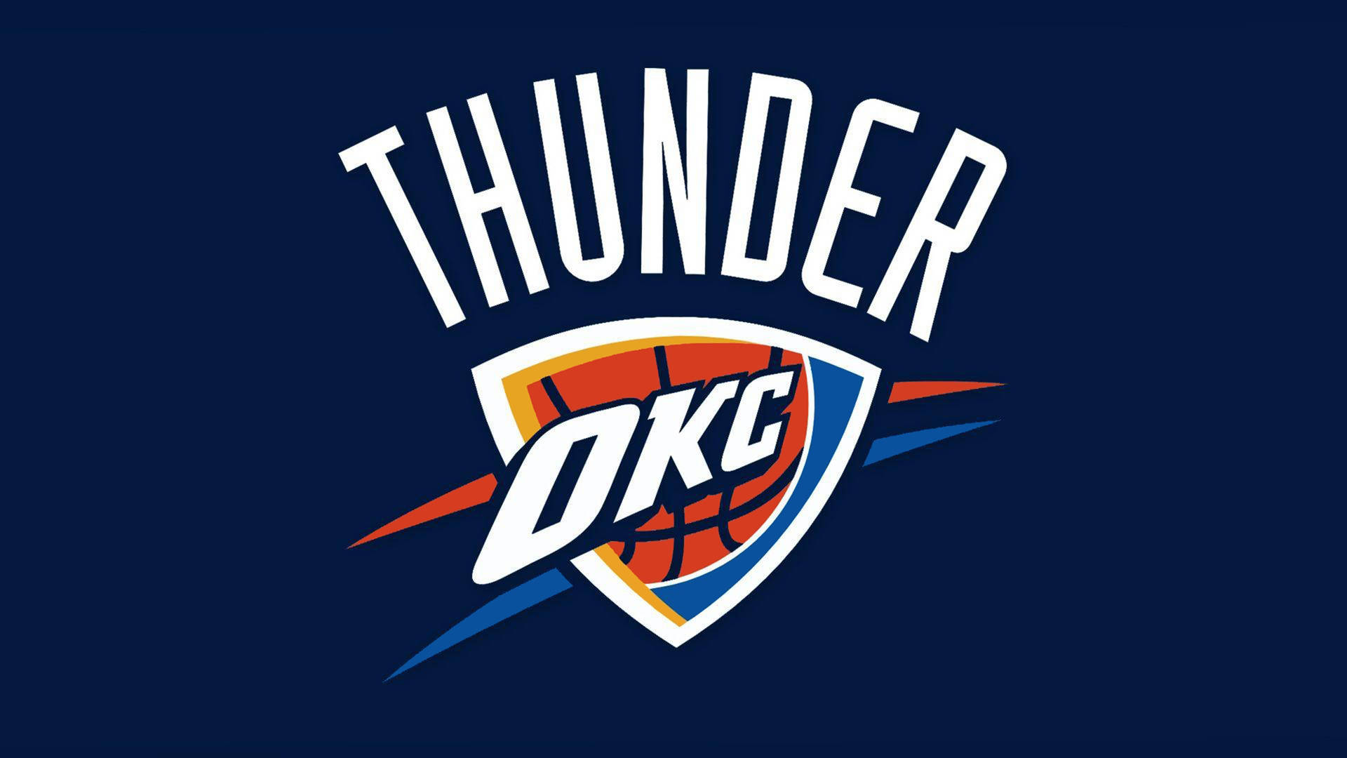 Sort blå Oklahoma City Thunder tapet Wallpaper
