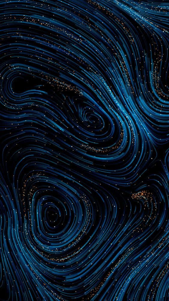 En dragende mørkeblå mønster, der skinner i skyggerne Wallpaper