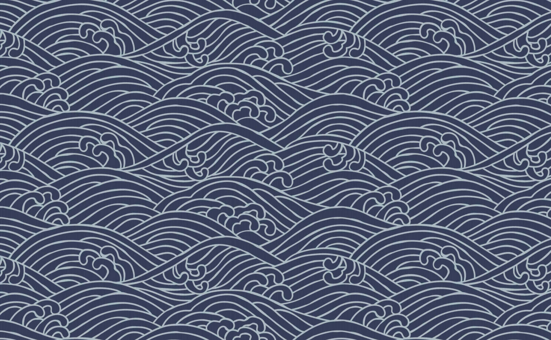 a blue and white wave pattern Wallpaper