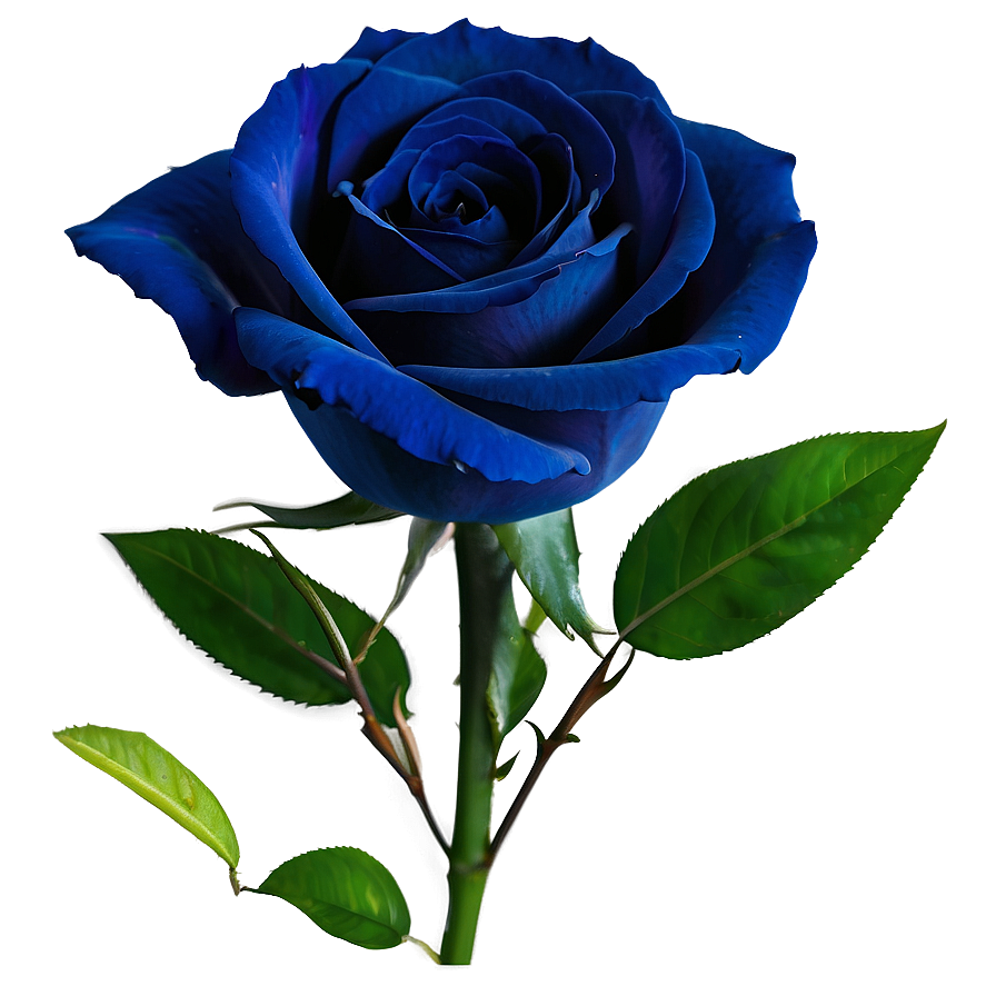 Download Dark Blue Rose Png Hcv | Wallpapers.com