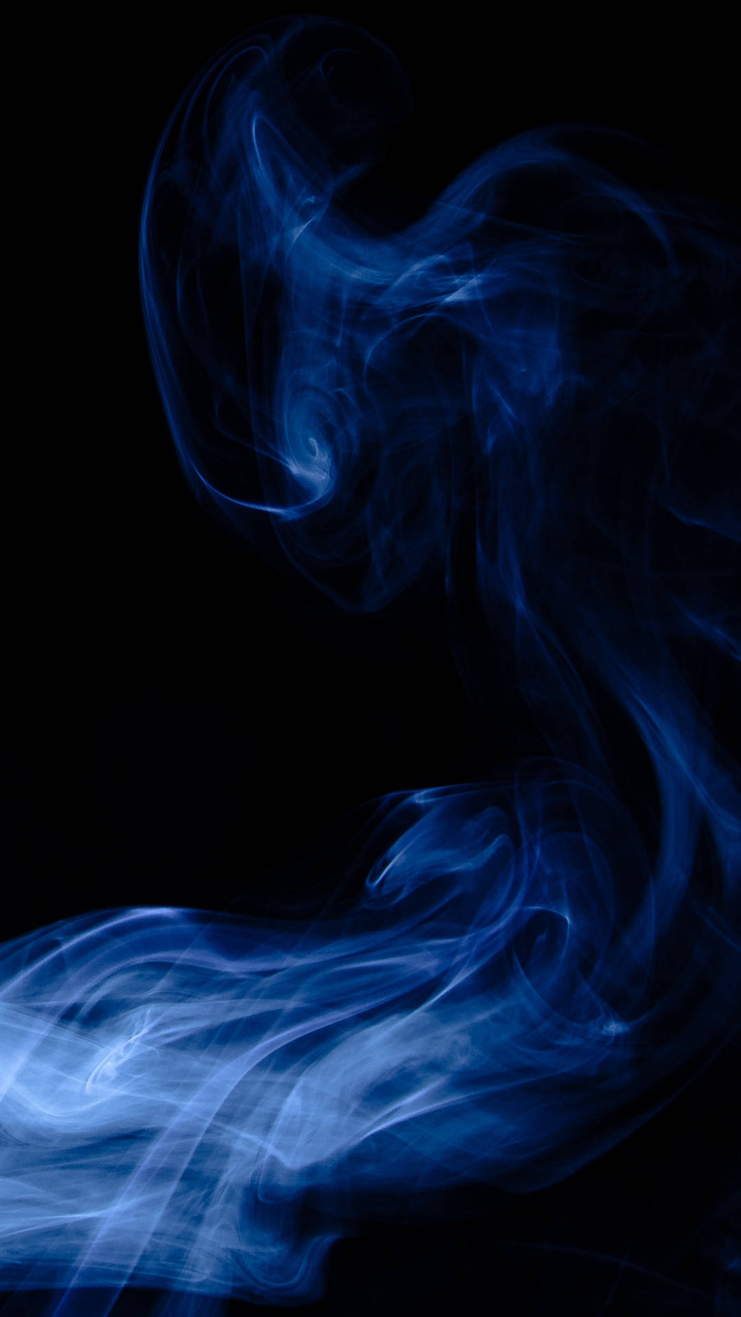 Dark Blue Smoke Black Background Picture