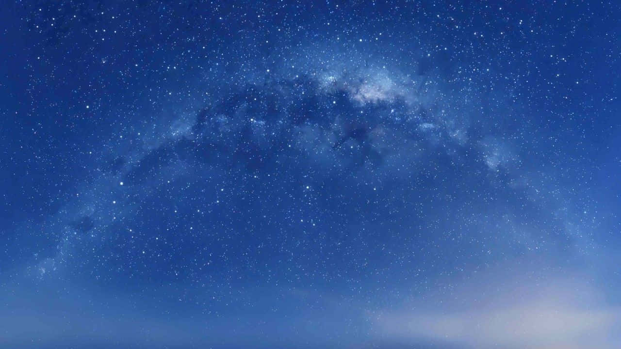 Arcodi Galassia Blu Scuro Con Stelle. Sfondo