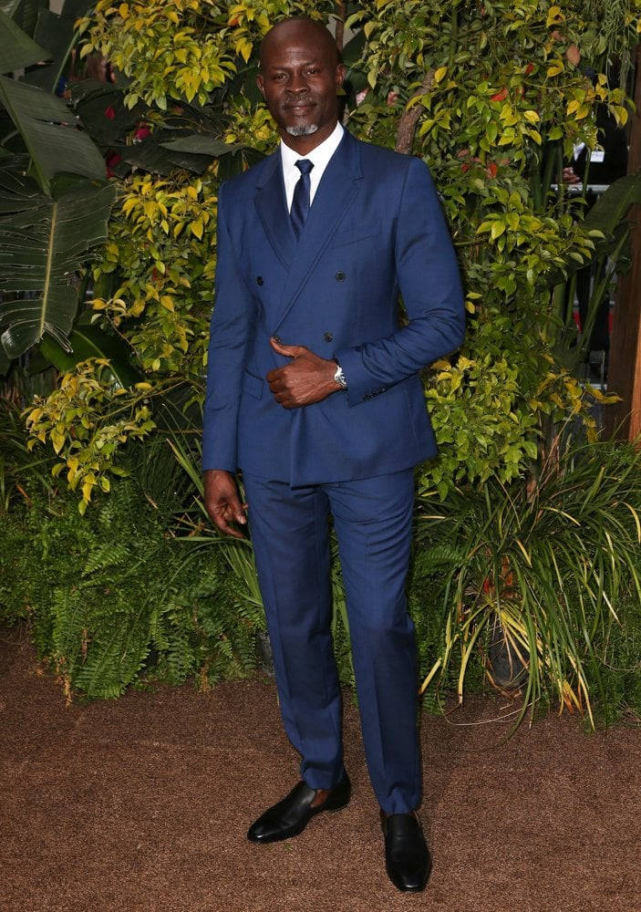Dark Blue Suit Djimon Hounsou Wallpaper