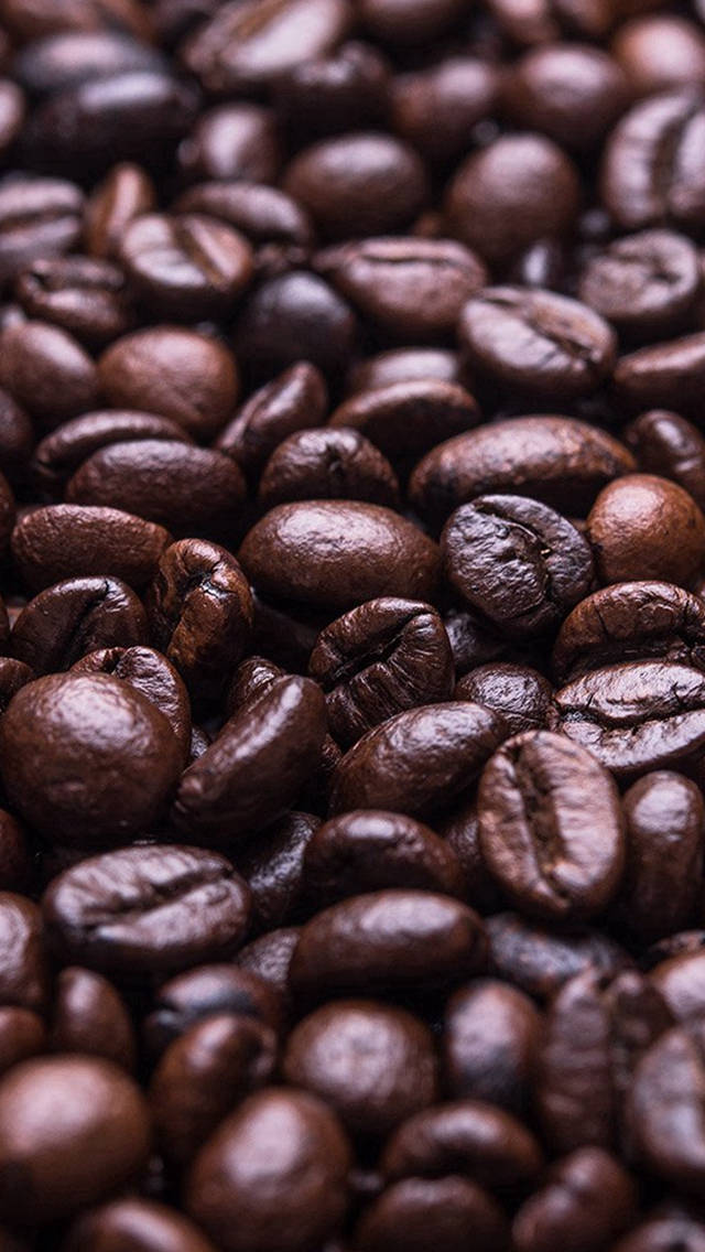 Dark Brown Aesthetic Coffee Beans Wallpaper
