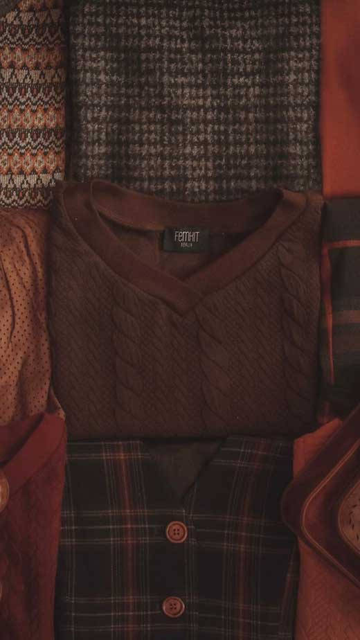 Dark Brown Aesthetic Sweaters Wallpaper