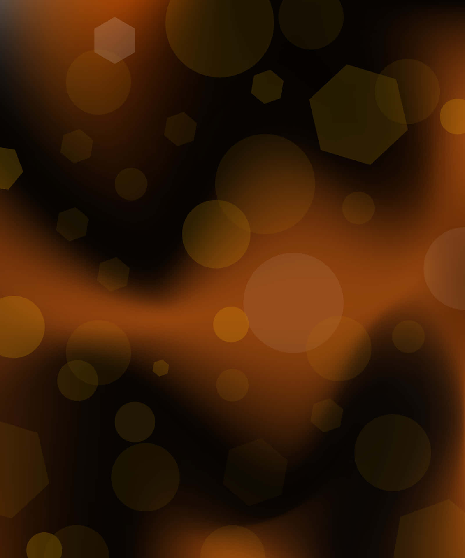 A Black Background With Orange Circles