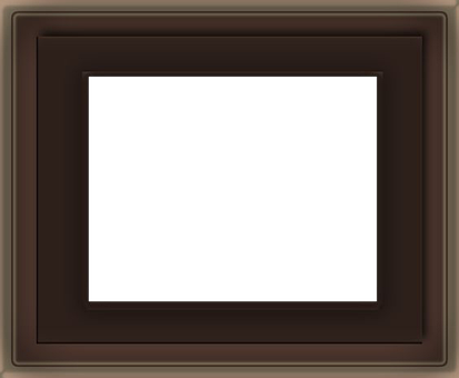 Dark Brown Empty Picture Frame PNG