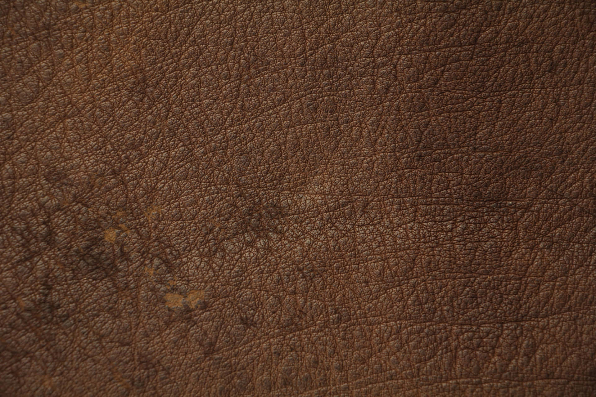 Dark Brown Leather Texture Stains Wallpaper