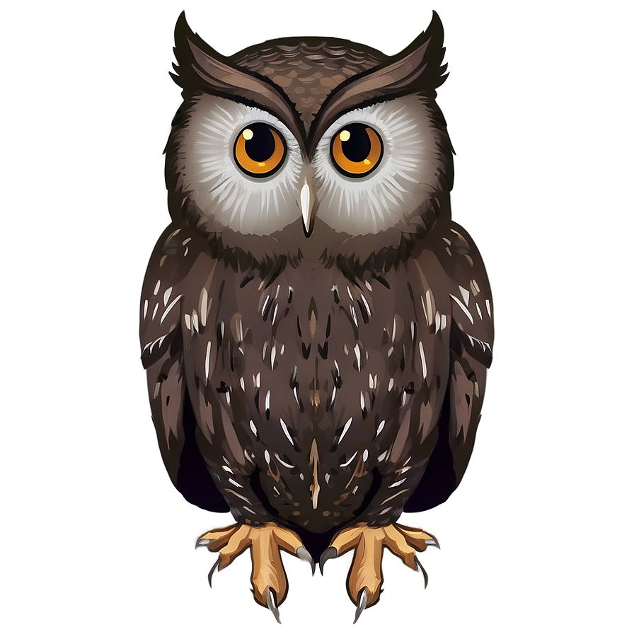 Dark Brown Owl Png Ttb PNG