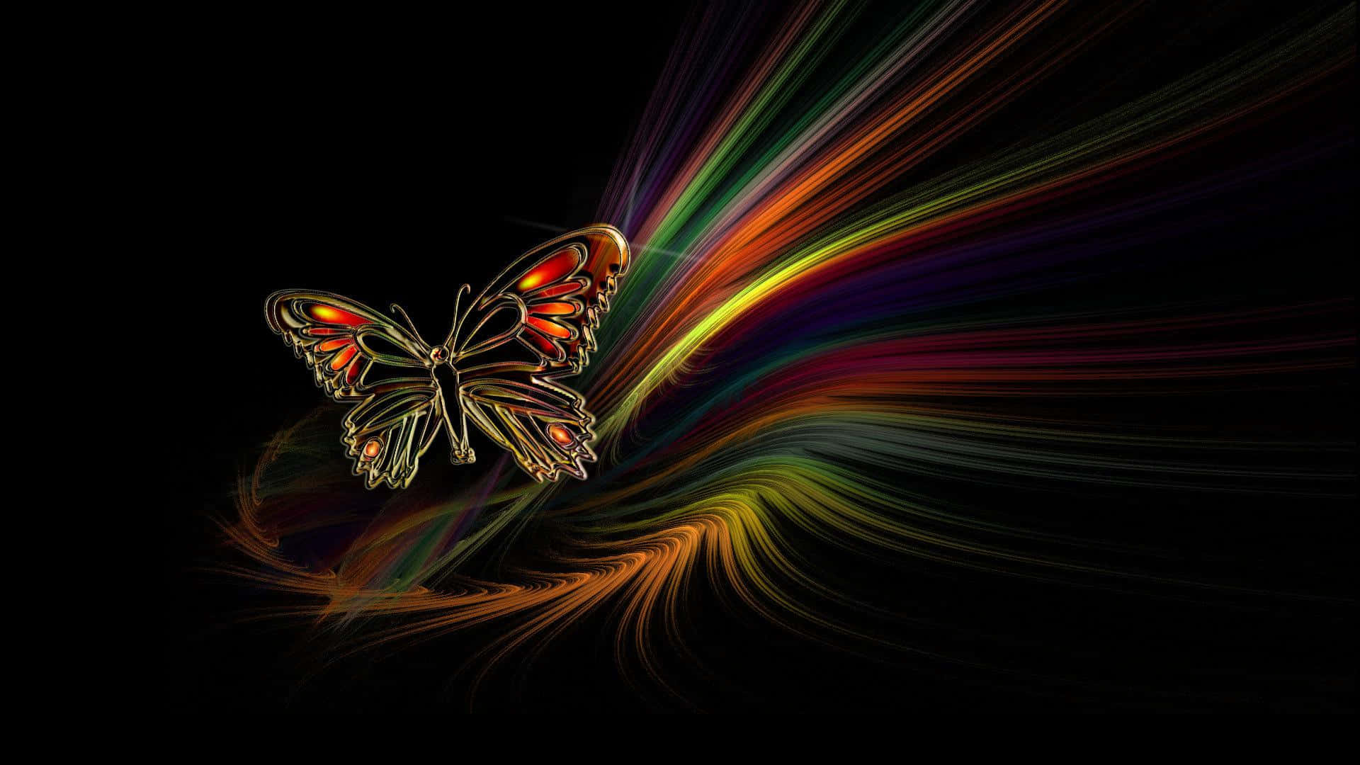 Mysterious Dark Butterfly on a Moody Background Wallpaper