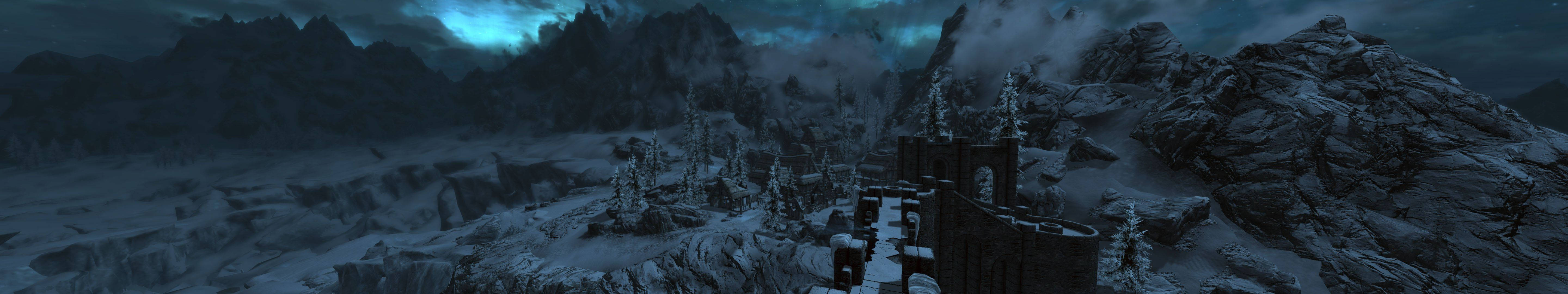 Dark Castle Mountain In Winter