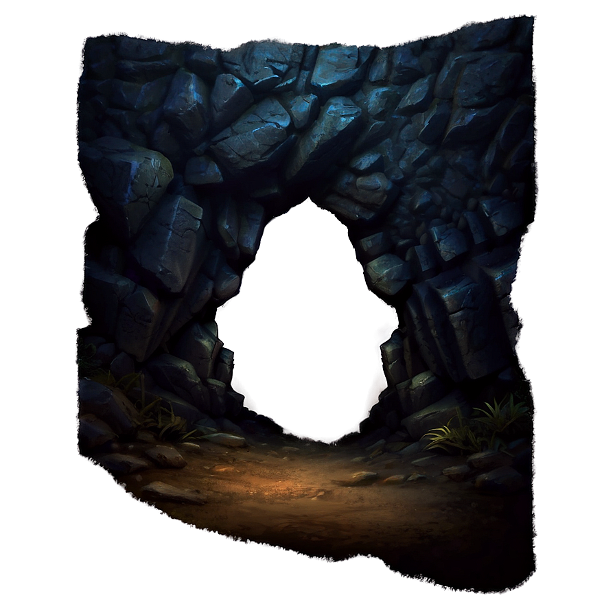 Dark Cave Entrance Png Asx76 PNG