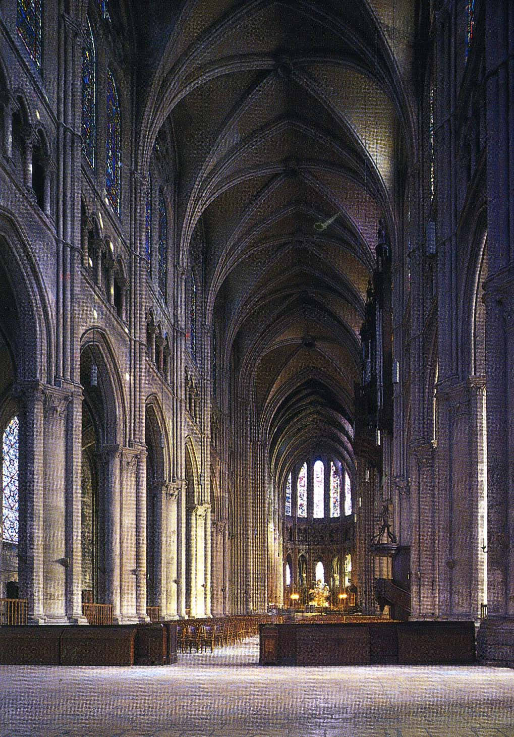 Catedralde Chartres En La Oscuridad Fondo de pantalla