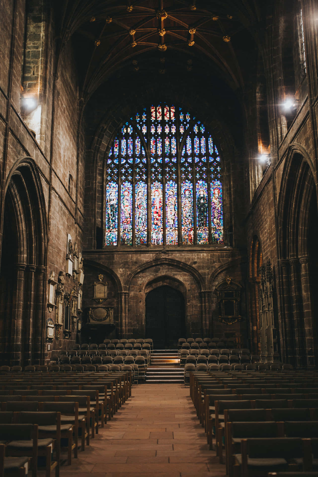 Dark Chester Cathedral For Phone Wallpaper