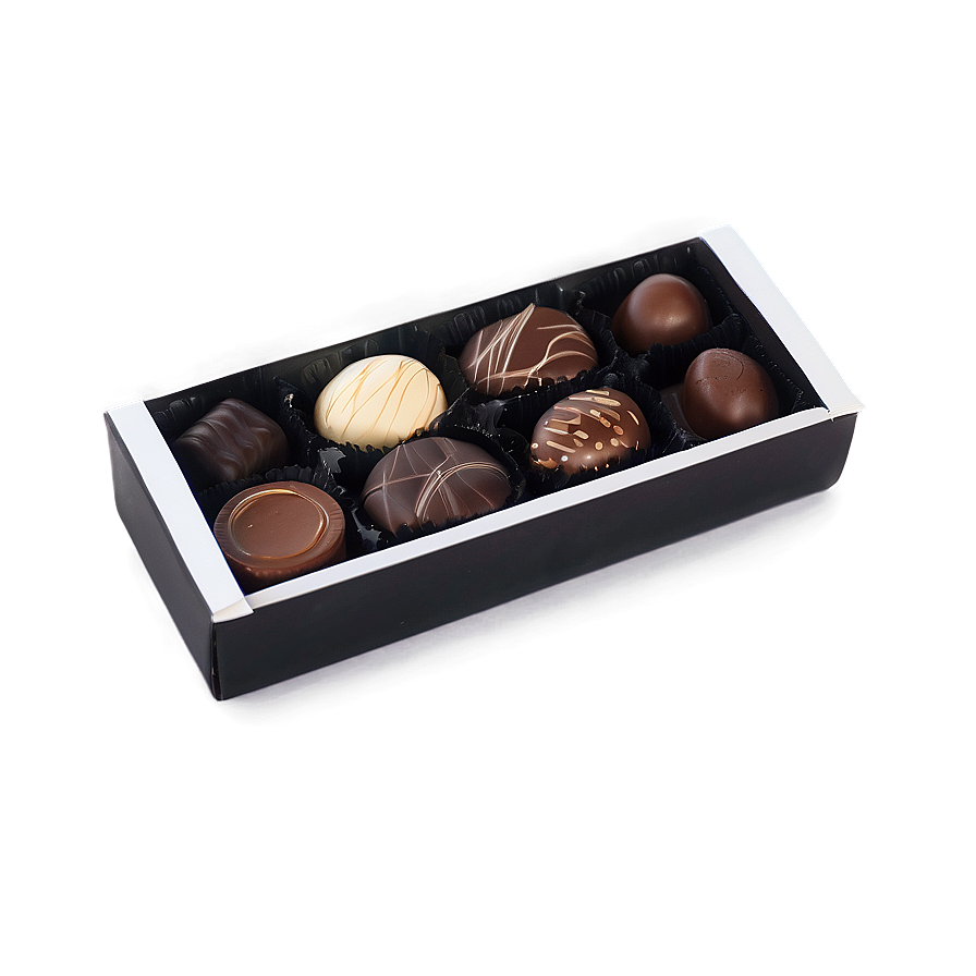 Dark Chocolate Assortment Box Png 06212024 PNG