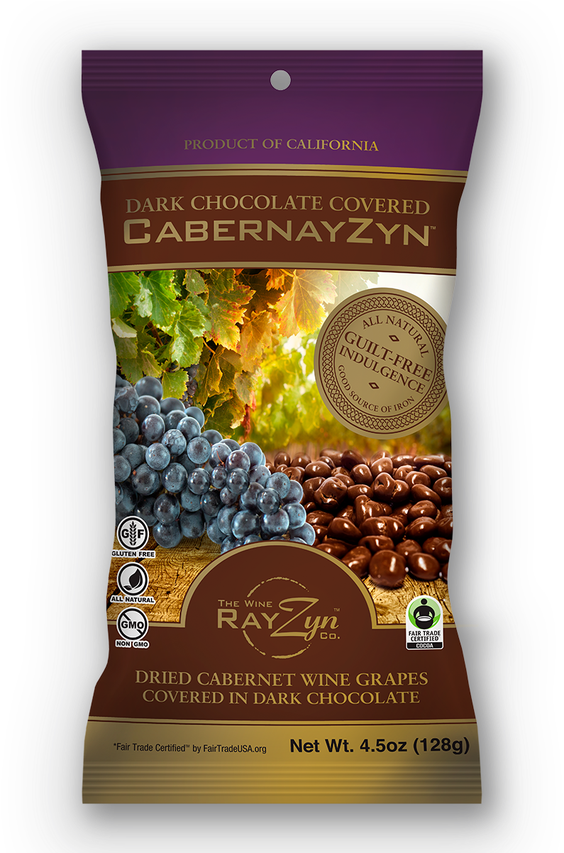 Dark Chocolate Covered Cabernayzyn Packaging PNG