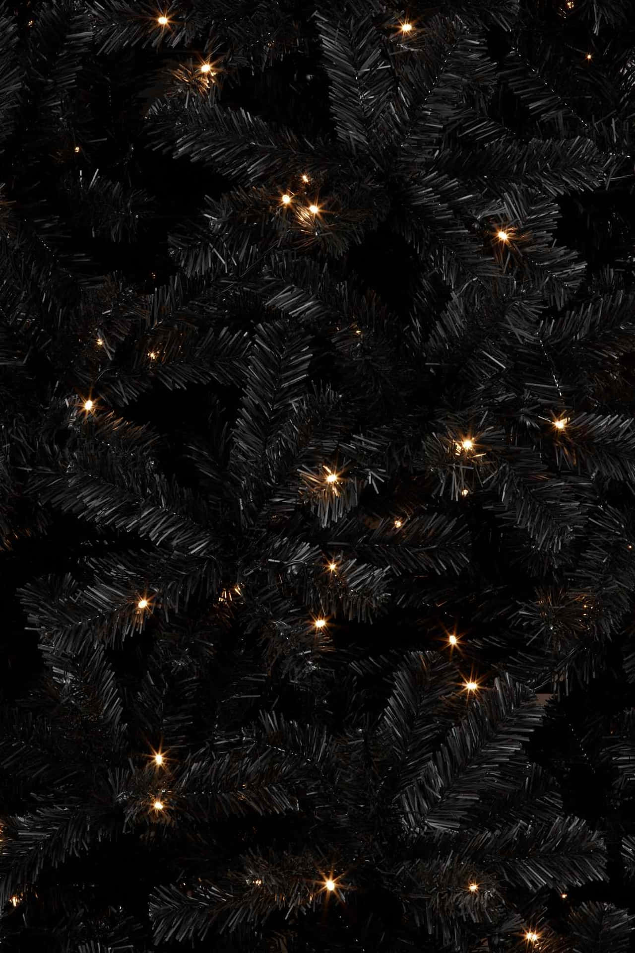 Dark Christmas Tree Lights Wallpaper