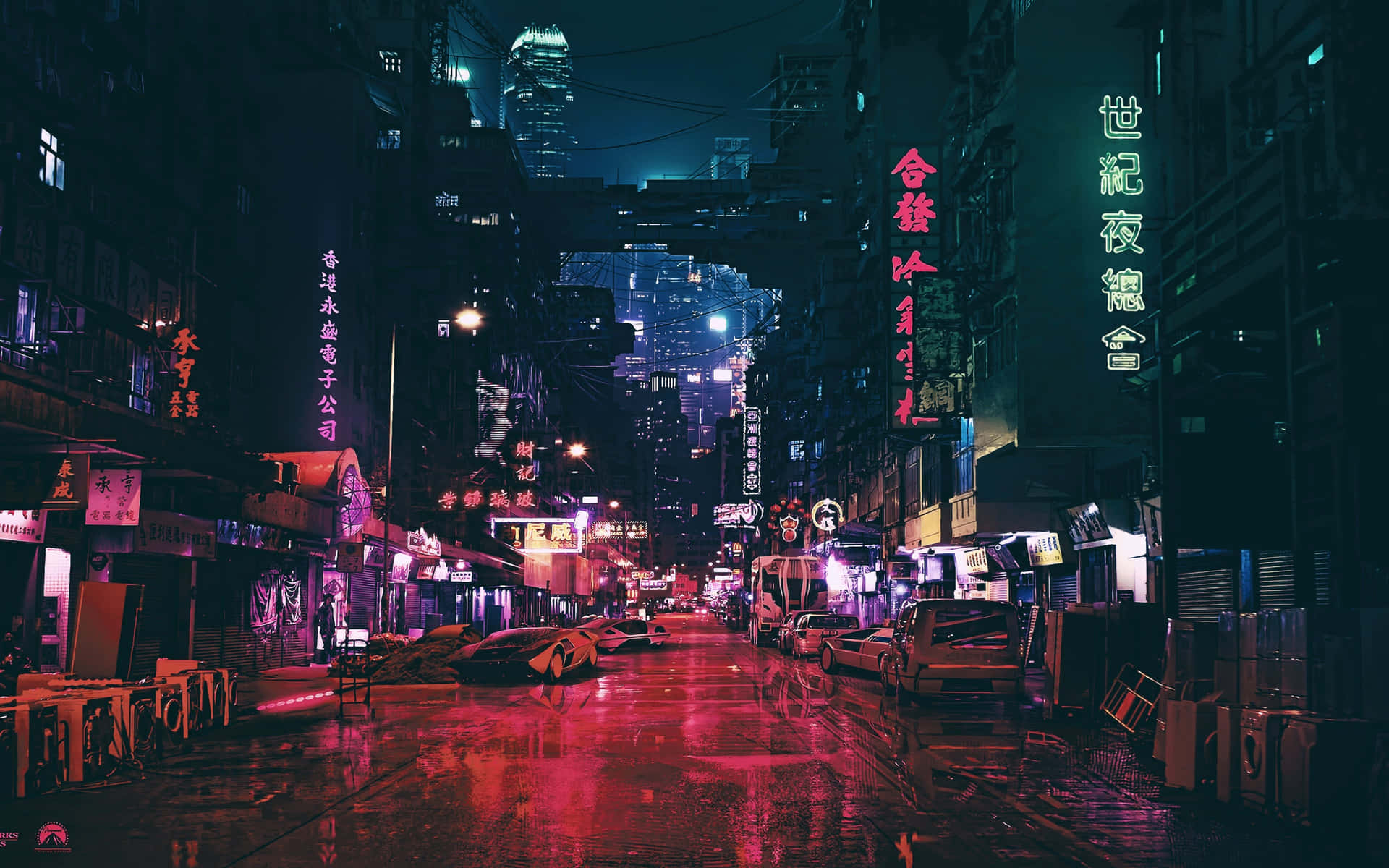 Japan High Street Dark City 4k Wallpaper