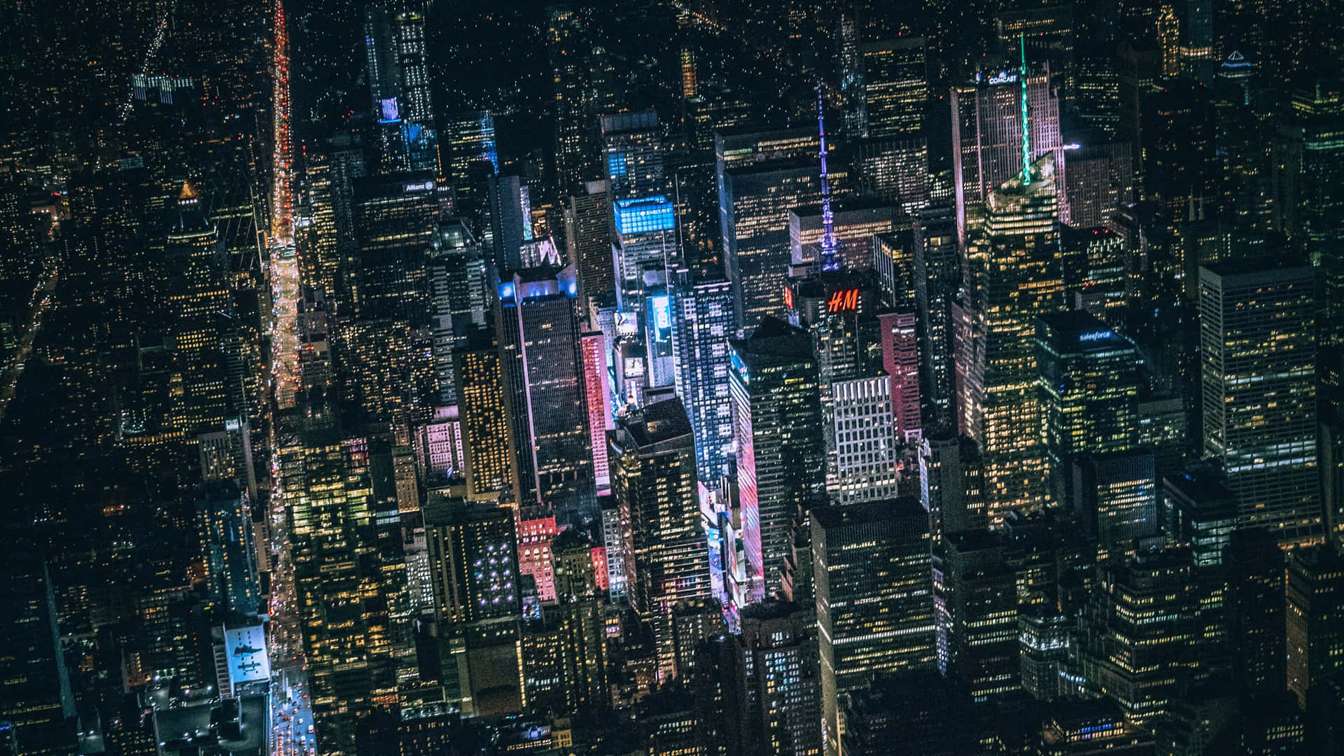 Dark City 4k In Night Time Wallpaper