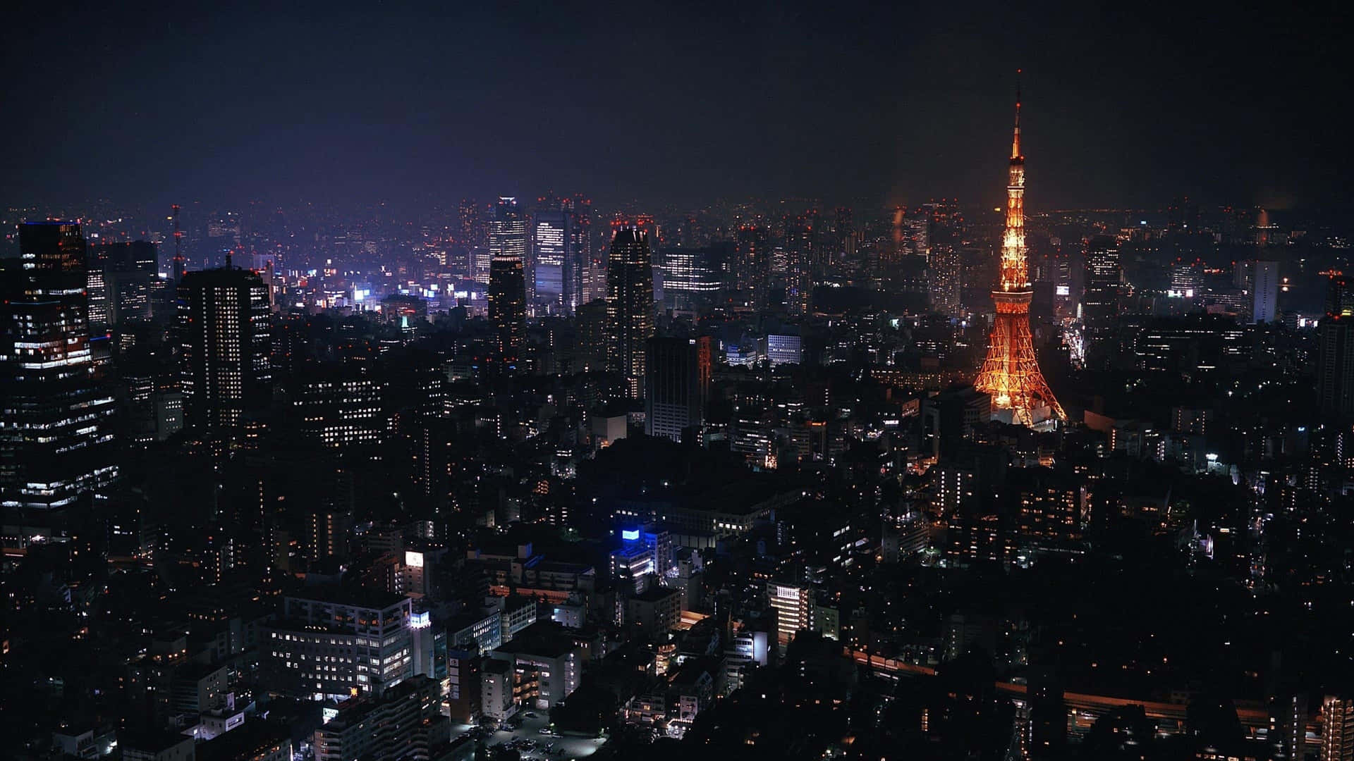 Impresionantepaisaje Oscuro De La Ciudad En 4k Fondo de pantalla
