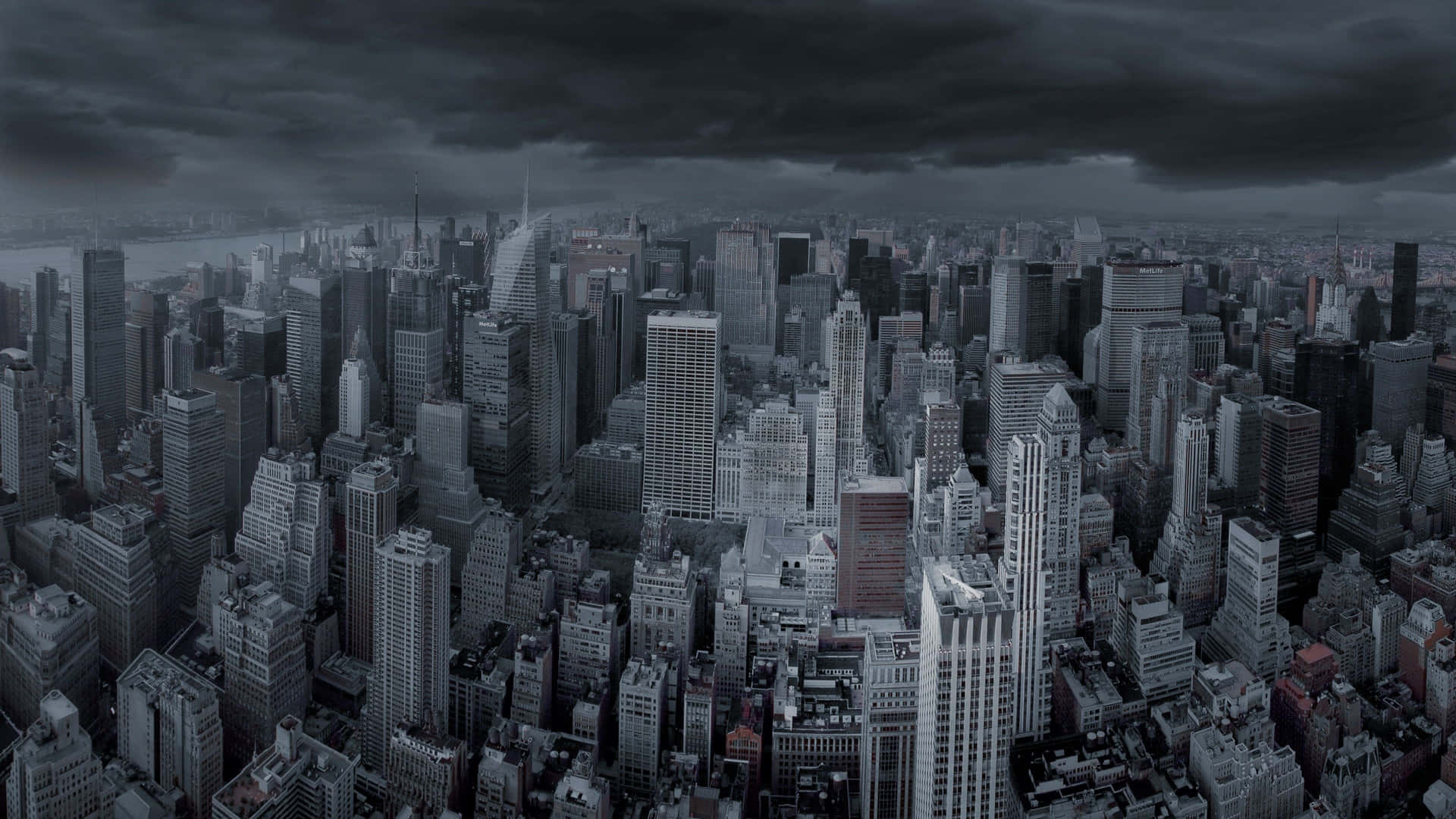 Top View Dark City 4k Wallpaper
