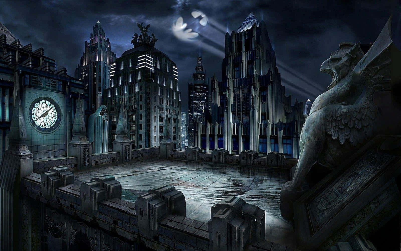 Sfondodella Città Di Batman - Sfondi
