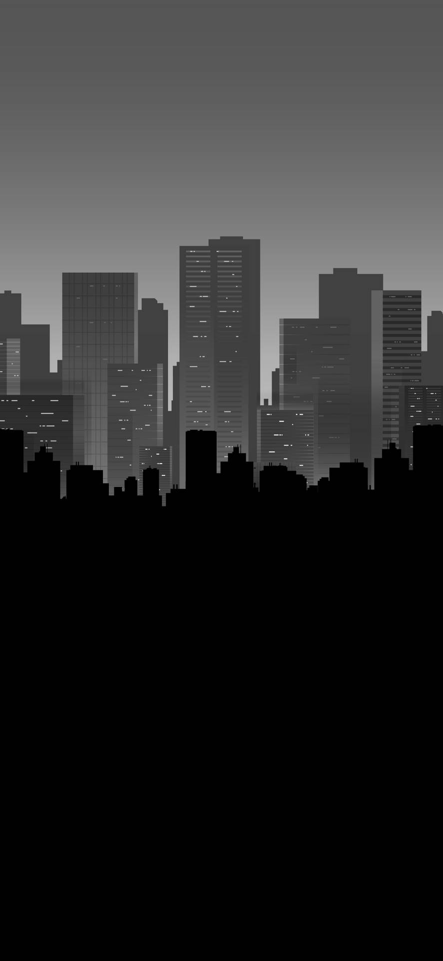Dark City Silhouette Wallpaper