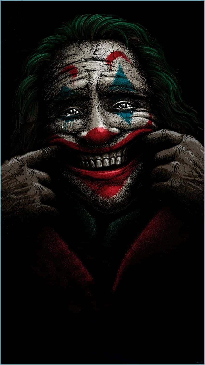 Dark_ Clown_ Smile_ Portrait Wallpaper