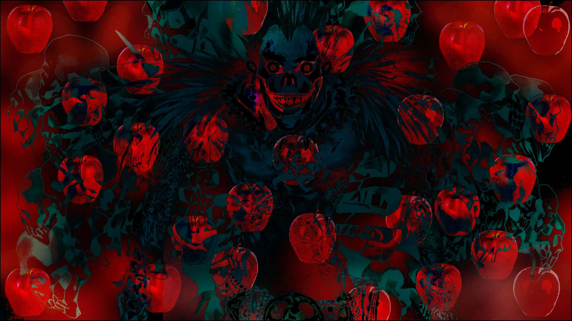 Dark Clown Trippy Anime Art Wallpaper