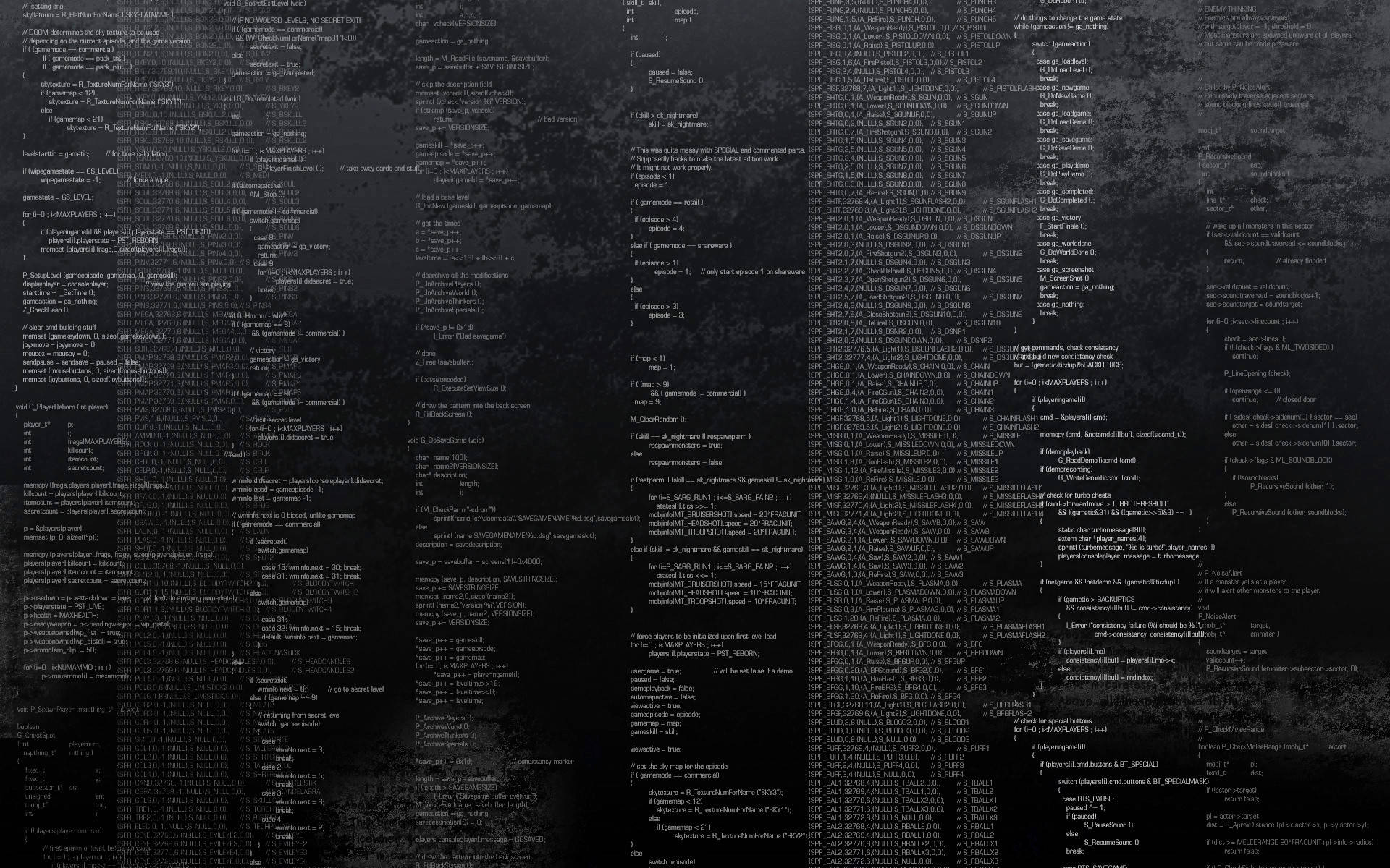 Dark Coding Mechanism Wallpaper