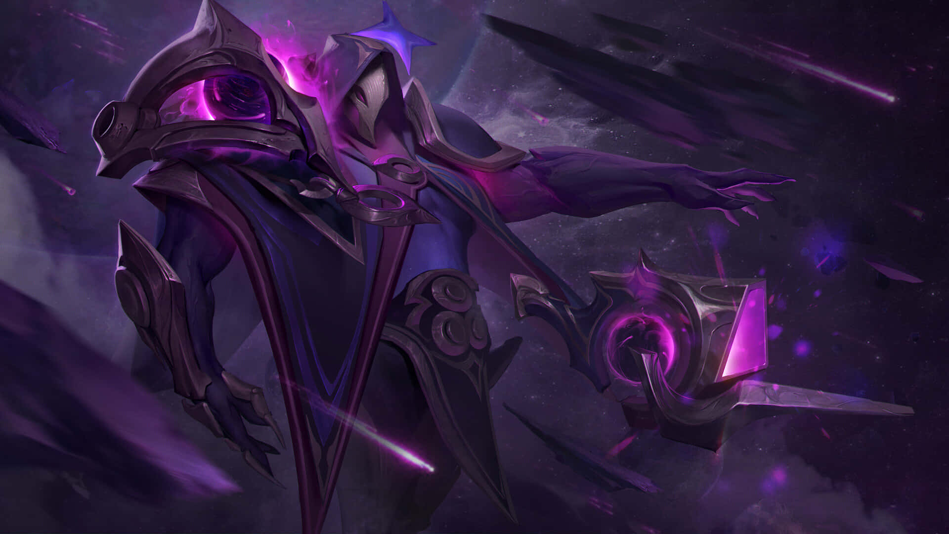 Dark Cosmic Jhin Artwork Wallpaper